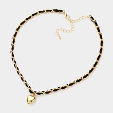 Twist Chain Heart Necklace