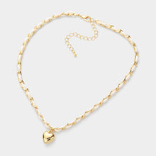 Twist Chain Heart Necklace