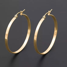 Flat Hoop Earrings