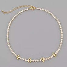 Love Tennis Necklace